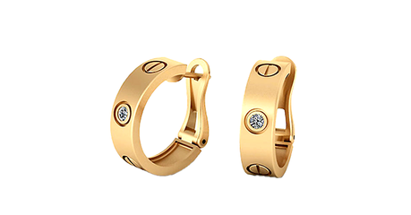 кт003 Серьги в стиле Cartier*