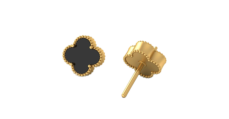 кт010 Серьги-пусеты 