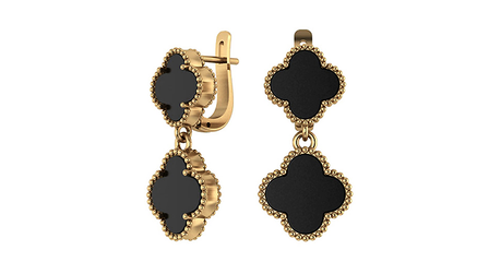 кт012 Серьги-подвески. Статусный, архитектурный, вечерний гламур 