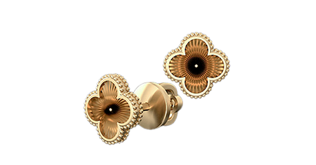 кт013 Серьги-пусеты 