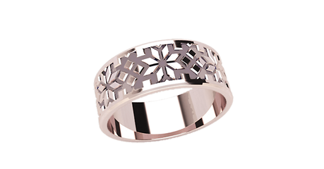 кт057 Золотое кольцо «Славянский орнамент» без вставок.