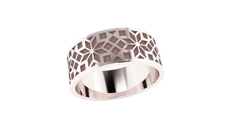 кт059 Золотое кольцо «Славянский орнамент» без вставок.