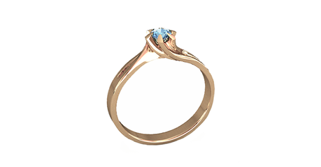 кт063 Витиеватое золотое кольцо 