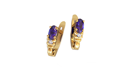 кт080 Серьги «Голубая лагуна» в золоте.