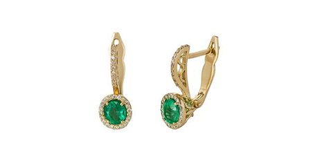 кт139 Золотые серьги 