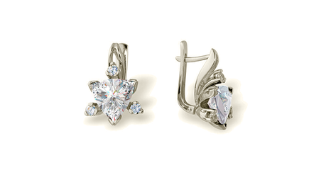 кт153 Золотые серьги 