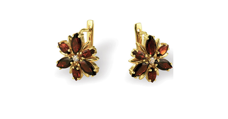 кт155 Золотые серьги 