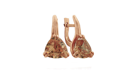 кт188 Золотые серьги 