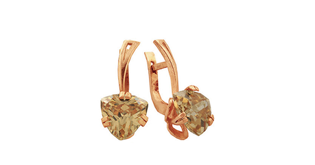 кт190 Золотые серьги с триллионами.