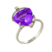 кт193 Кольцо с фиолетовым триллианом 