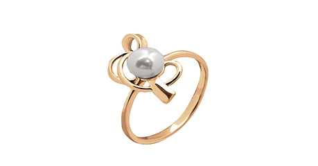 кт226 Золотое кольцо с жемчугом 