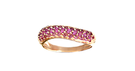 кт277 Сверкающее золотое кольцо