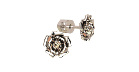 кт340 Золотые серьги-пусеты 