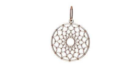 кт390 Подвес из золота «Паутинка».