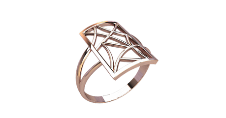 кт391 Кольцо «Паутинка» — геометрия высоких технологий