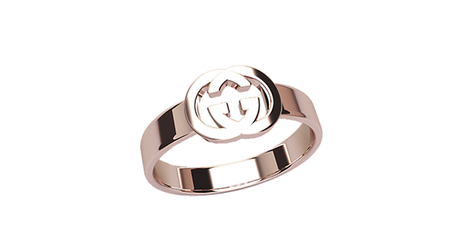 кт427 Золотое кольцо в стиле Gucci*