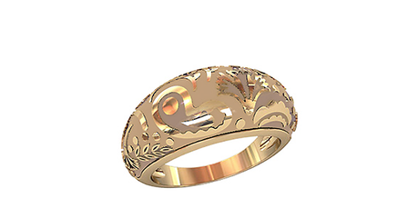 кц049 Золотое кольцо 