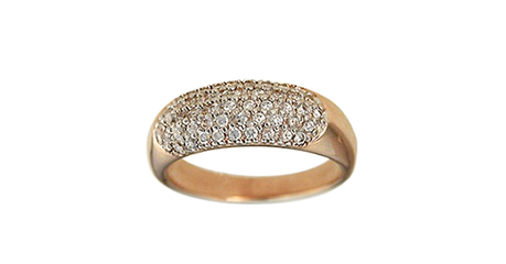 кц067 Сияющее золотое кольцо.