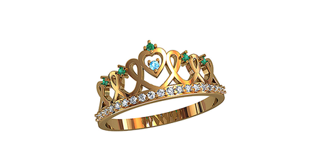 кц076 Золотое кольцо 