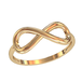 кц094 Золотое кольцо «Бесконечность»