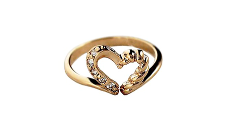 кц102 Золотое кольцо «Геометрия любви»