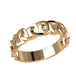 кц117 Золотое кольцо в виде браслета без камней 