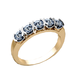 кц124 Нарядное золотое кольцо с фианитами