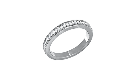 кц143 Золотое кольцо «Дорожка» — ровная линия сверкающих огней