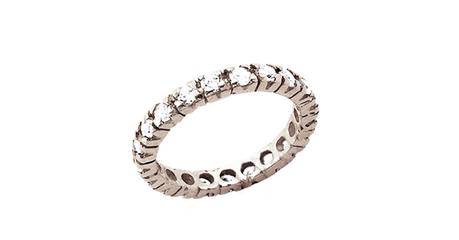 кц144 Дорожка из фианитов по всей окружности кольца