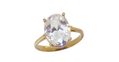 кц212 Золотое кольцо. Стиль Солитер.