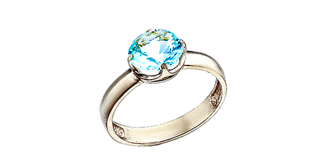 кц214 Золотое кольцо с фианитом 