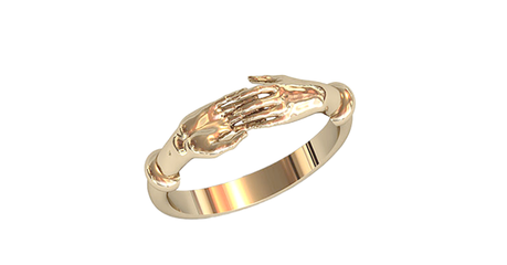 кц231 Ирландское кольцо (Кольцо обещания) 