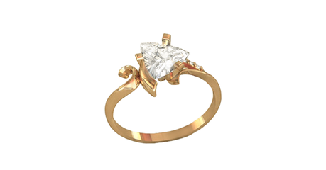 кц259 Золотое кольцо «Вершина успеха»