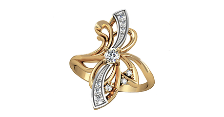 кц296 Золотое кольцо 