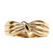 кц374 Золотое кольцо в форме банта