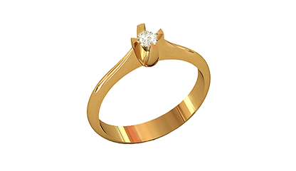  кб002 Кольцо предложения руки и сердца