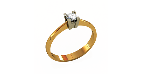 кб007 Идеальный вариант помолвочного кольца 