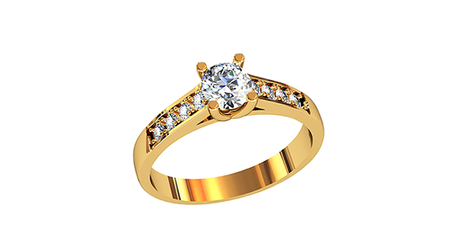  кб036 Золотое кольцо «Звезда в окружении света»