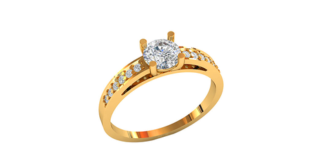   кб037 Кольцо в золоте. Классика, которая работает всегда.