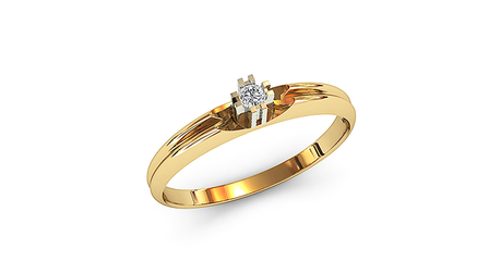 кб062 Кольцо из комбинированного золота.