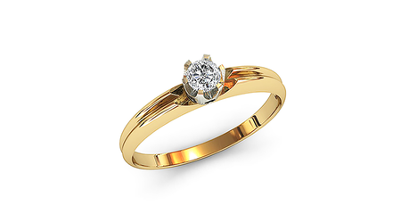 кб071 Помолвочное кольцо под бриллиант 