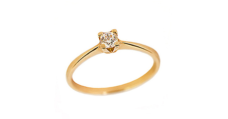 кб077 Кольцо золотое под бриллиант 