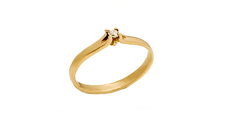 кб079 Тонкое колечко для девушки 