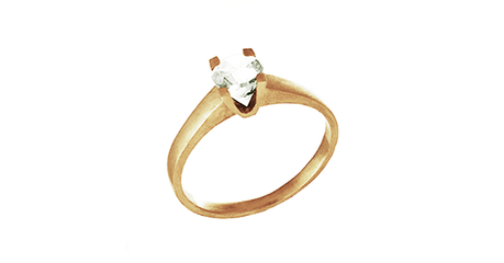 кб084 Кольцо с широкой шинкой в золоте.