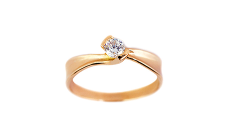кб088 Кольцо золотое под бриллиант 