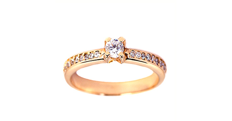 кб089 Кольцо золотое под бриллиант.