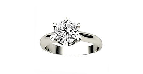 кб096 Золотое кольцо под крупный бриллиант 