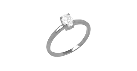 кб109 Кольцо с камнем овал - гармония формы и цвета.