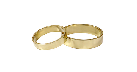 ко005 Кольца обручальные плоские ширина менее 5 мм