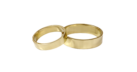 ко005 Кольца обручальные плоские ширина менее 5 мм